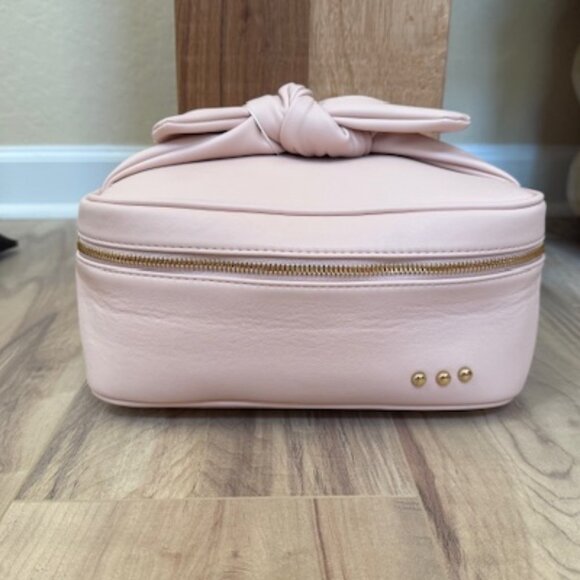Pretty Simple Madelyn Bow Makeup Bag - Soft Pink NWT - Picture 7 of 7